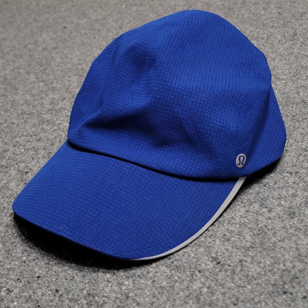 Lululemon Hat Baseball Dad Cap Men Small Medium Blue Fast and Free Running Adult
